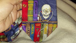 THRIFT STORE FIND 👔 NECKTIE 🏥 🏨 MEDICAL PRINTS ✨️ ❤️ 👍 👌 😃 [upl. by Yehudi]