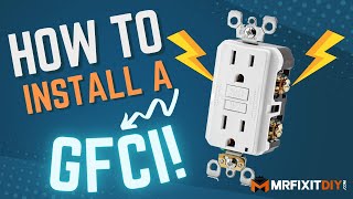 HOW TO INSTALL A GFCI OUTLET [upl. by Odey753]