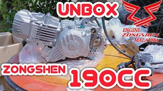 UNBOX ENGINE ZONGSHEN 190cc Enjin Zongshen Malaysia [upl. by Cogswell765]