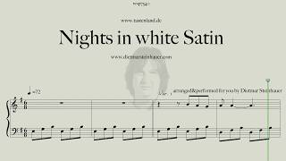 Nights in white Satin  Easy Piano [upl. by Ahs]