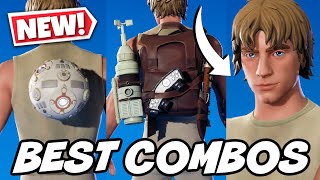 BEST COMBOS FOR NEW DAGOBAH LUKE SKIN STAR WARS  Fortnite [upl. by Pride]