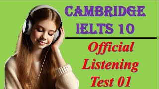 IELTS 10 Listening Test01 Practice Test with Answers Official Real Exam Cambridge English IELTS [upl. by Nwahsyt]