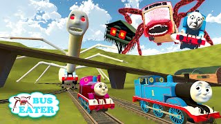 Building a Thomas Train Chased By Cursed Thomas Incredibox Sprunki  Bus Eater House Head in GMod [upl. by Laurene942]