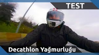 Decathlon Yağmurluk İncelemesi  Motosiklet Yağmurluğu Olmaya Uygun mu [upl. by Aehtla]