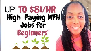 10 Highest Paying Work from Home Jobs for Beginners in 2024 [upl. by Cadmarr876]