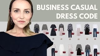 The business casual dress code capsule wardrobe example [upl. by Airdnahc]