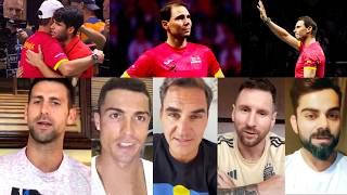 Famous Reaction On Rafael Nadal Emotional Retirement  Rafas Last Tennis Match Reaction [upl. by Pallaten]