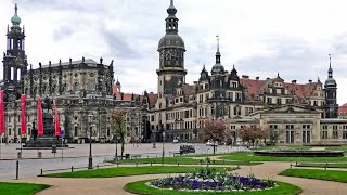 Dresden Germany – An early morning walk from the historic town center to the main train station [upl. by Nazus]