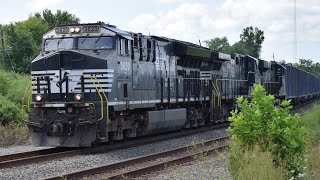 Norfolk southern triple header trash train passes Bound Brook NJ [upl. by Eilram]