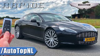 ASTON MARTIN Rapide V12 REVIEW on AUTOBAHN NO SPEED LIMIT by AutoTopNL [upl. by Scheers]