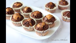 MUFFIN VARIEGATI con gocce di cioccolato [upl. by Brause]