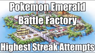 Pokemon Emerald Battle Factory  High Streak Attempt [upl. by Hplodur]