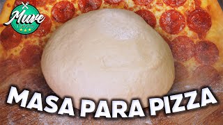 CÓMO HACER MASA DE PIZZA 🍕  TRUCOS Y CONSEJOS  Muve Flavors [upl. by Dor]