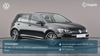 Volkswagen Golf  SE Nav 15 TSI EVO 130PS 6speed Manual 5 Door  West London Volkswagen [upl. by Roselle491]