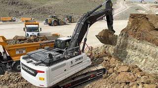 Hidromek Excavator Shes loading the trucks [upl. by Heath]