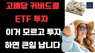 고배당 커버드콜 ETF 투자 이건 꼭 이해하고 투자 결정하세요 Feat TSLY NVDY JEPQ JEPI [upl. by Pickard263]