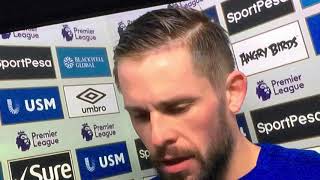 Gylfi Sigurdsson Post Game Interview  Swansea City 13 Everton  Premier League [upl. by Schwitzer]