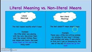 Literal and Nonliteral Language Learning Video [upl. by Rehoptsirhc]