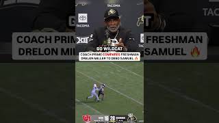 Coach Prime Compares Drelon Miller to Debo Samuel 🔥 [upl. by Arevle151]