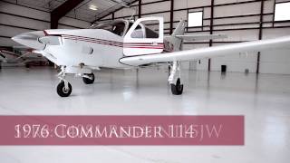 1976 Commander 114 N115JW by CB Aviation [upl. by Natalina]