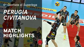 Sir Susa Vim Perugia vs Cucine Lube Civitanova  VBW  SuperLega  Match Highlights [upl. by Aynotan293]