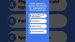 Which addresses are used with TCPIP protocols on the internet [upl. by Alejoa]