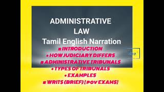 LLB AUDIO NOTES  ADMINISTRATIVE LAW  INTRODUCTION  JUDICIARY POWER  TRIBUNALS  TYPES EXAMPLES [upl. by Iccir]