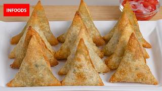 Samosa Recipe  How to Make Mung Beans Samosa  Ndengu Samosa  Infoods [upl. by Zat]