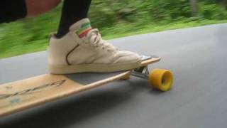 Loaded Dervish 380  mph Downhill Longboarding  86a Stimulus wheels [upl. by Elisabetta]