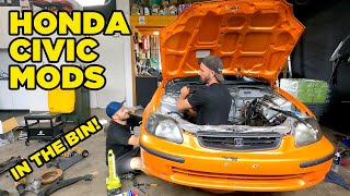 MOAR Civic MODS in the bin DISRESPECTED VTEC EP3 [upl. by Oivat919]