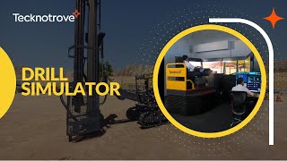 Tecknotrove Blasthole Drill Simulator  Epiroc T 45  Epiroc D 65 [upl. by Narual]