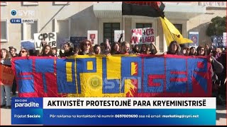 Emigrantët në Gjadër aktivistët italianë protestë para kryeministrisë 02122024 [upl. by Manly330]