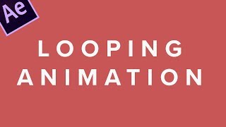 How to loop animation in After Effects  Two Minute Tutorial [upl. by Arym]