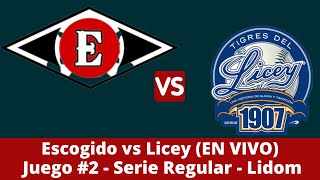 Escogido vs Licey en vivo  Serie Regular  Lidom [upl. by Noorah]