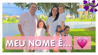 REVELAÇÃO DO NOME DA NOSSA BEBÊ  Flavia Calina [upl. by Yhpos]