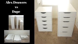 IKEA Alex Drawers VS Dupe from Michaels  I have BOTH Very detailed Comparison [upl. by Sheba]