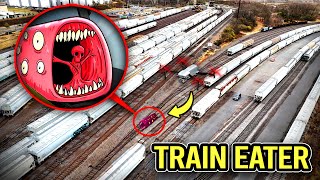 DRONE CATCHES TRAIN EATER IN REAL LIFE ON CAMERA [upl. by Lamok]