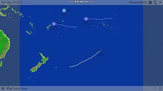 Hypothetical 202324 South Pacific Cyclone Season Computer Generated [upl. by Paolo]