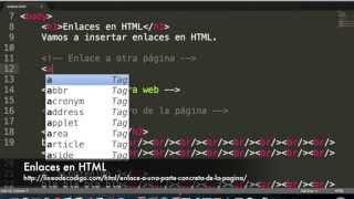 Crear enlaces en HTML [upl. by Qahsi]