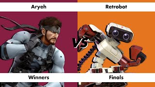 WTT 134 Aryeh Snake vs Retrobot ROB  Smash Ultimate SSBU  WINNERS FINALS [upl. by Rois]