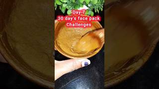 Pigmentation face pack skincare skincareroutine 30daychallenge short minivlog [upl. by Ardnuahc]