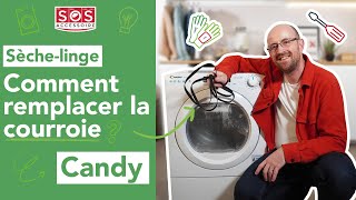 🛠️ Comment remplacer la courroie dun sèchelinge Candy [upl. by Arno]