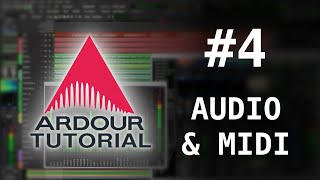 AUDIO amp MIDI  Ardour 6  Tutorial 4 [upl. by Hada]