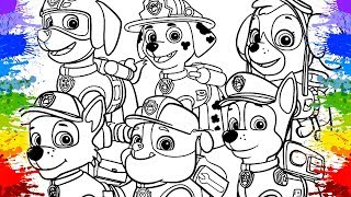 DESENHO DA PATRULHA CANINA CHASE PAW PATROL COLORIR ONLINE CLASSES CARTOON Nick Jr cor para criança [upl. by Htebesile]