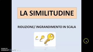 La similitudine  Ingrandimento e riduzione in scala [upl. by Straub860]