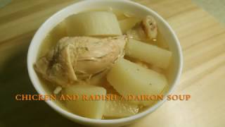 Ketogenic Diet Recipe  Radish  Daikon Chicken Soup [upl. by Alrats]