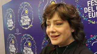 Lattrice Mezzogiorno premiata al Festival del cinema europeo a lecce [upl. by Searcy]