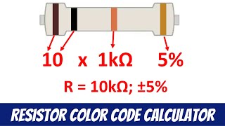 Resistor Color Code Calculator with Examples [upl. by Ahsehyt]