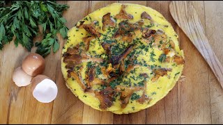 Omelette aux champignons girolles🥚 [upl. by Asiret673]