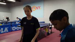 Elite TTC Goldenway Individual League  Div A  Wendy Liu 869 vs Henry Li 806  30 [upl. by Nnyloj]